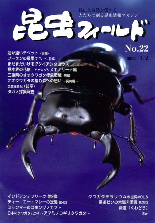 昆虫フィールド22号 タイアンタエウス/アマミノコギリクワガタ