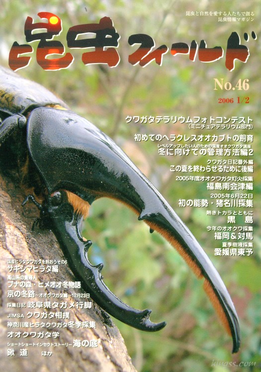 昆虫フィールド46号 ヘラクレスオオカブト飼育/冬に向けての管理方法2