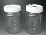 飼育用品/ガラス瓶・重ねるキャップ 蜂蜜ガラス１０００　バラ [097]