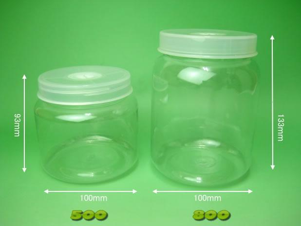 画像左:クリアボトル500 / 画像右:クリアボトル800