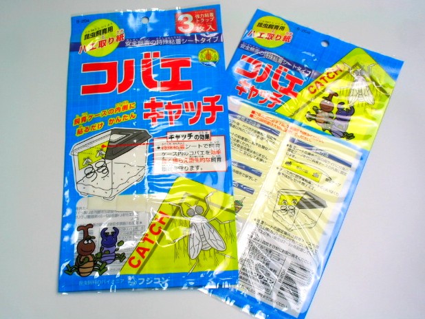 特殊粘着シートでコバエをベタベタ効率よく捕らえるコバエキャッチ